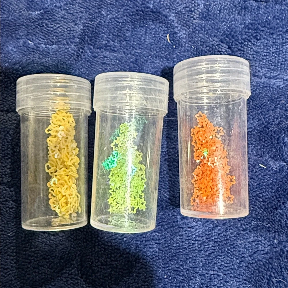 Yellow and Orange Star & Heart Confetti Mix